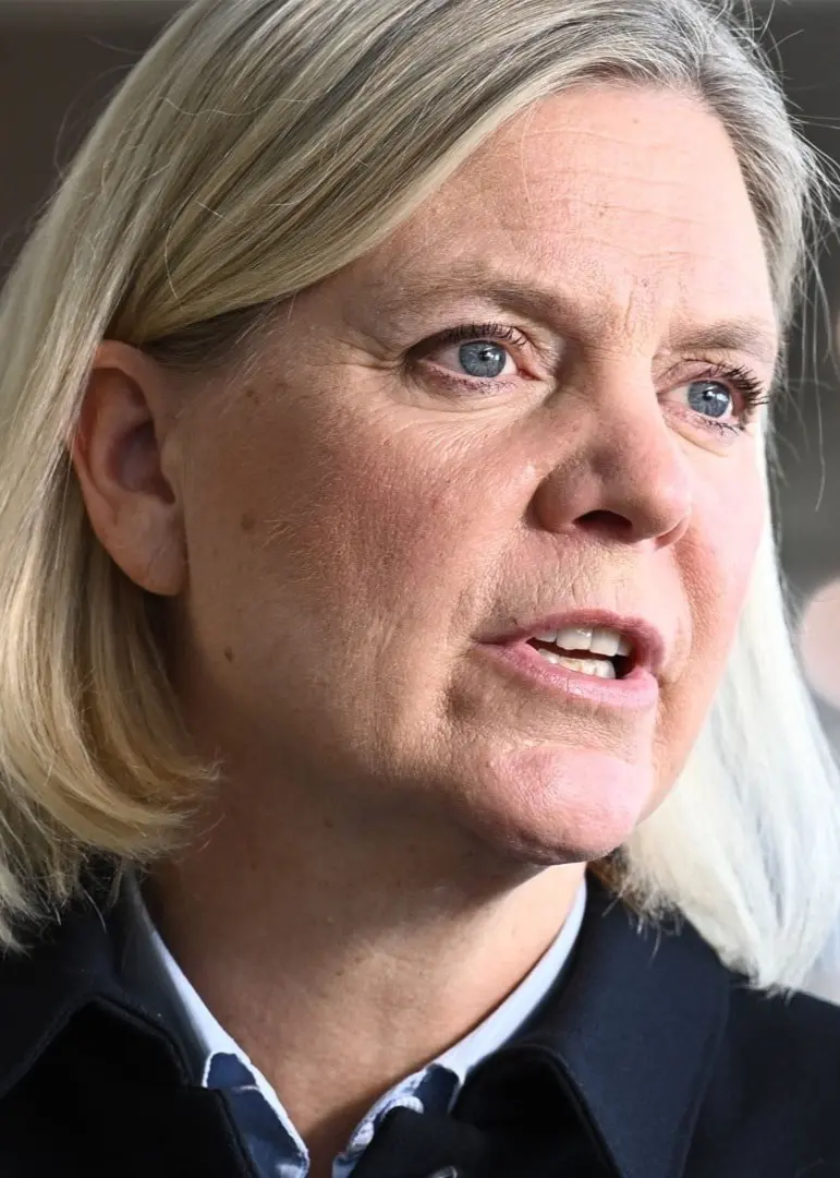 S-ledaren Magdalena Andersson och statsminister Ulf Kristersson (M)