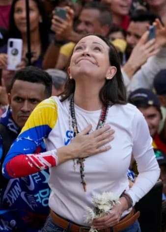 María Corina Machado. Foto: AP Photo/Ariana Cubillo