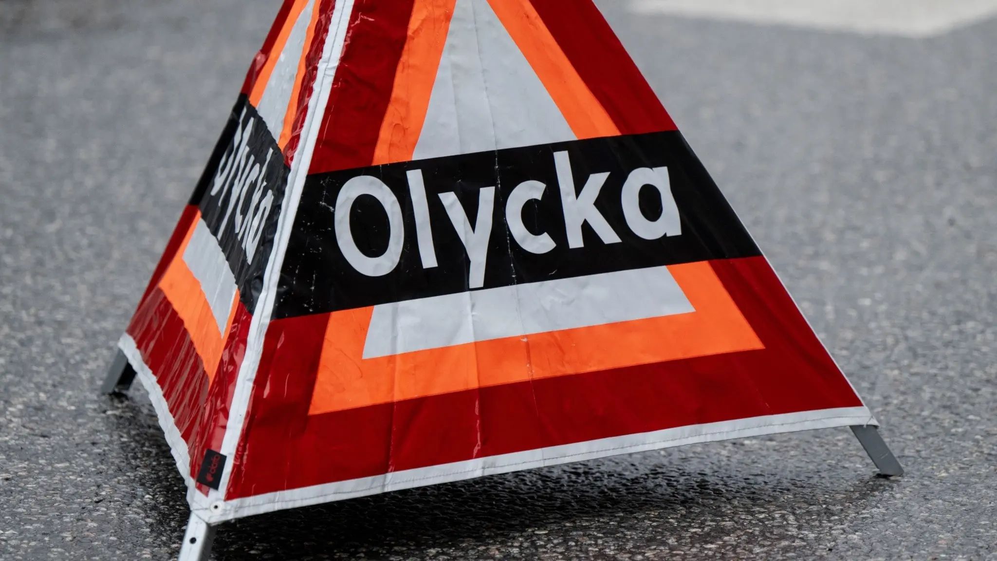skylt vid olycka