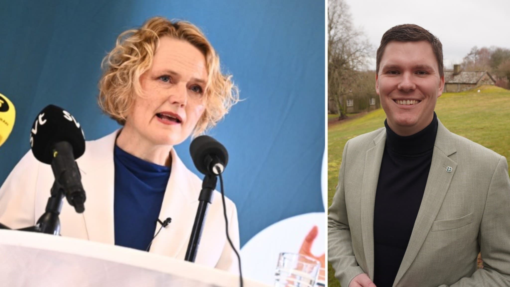 Anna-Karin Hatt (C) och Kenny Tinmark (C) distriktsordförande.