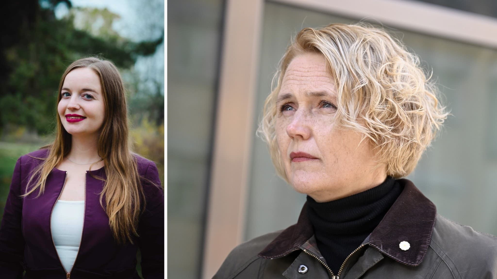 Två kvinnor, Stina Wernersson Anna-Karin Hatt Centerledaren