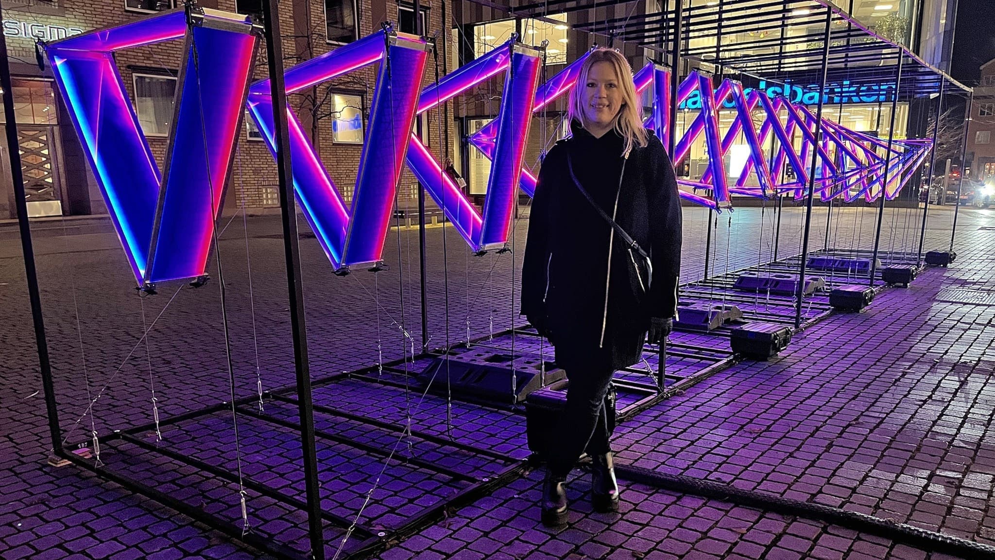 Elin Winberg, projektledare för Vinterljus i Linköping.