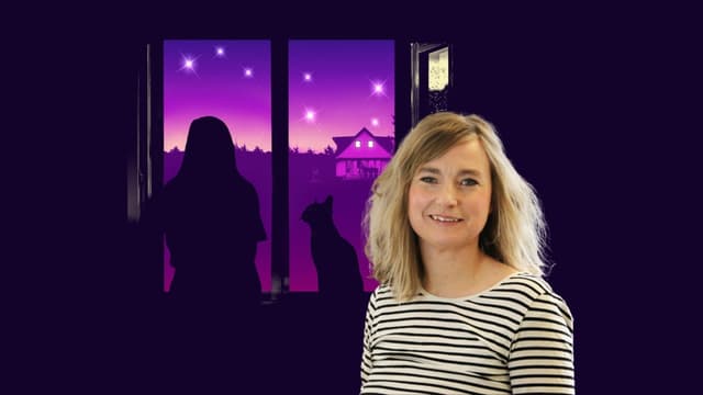 Annika pratar med lyssnare om när de återförenades i Karlavagnen, torsdag. 