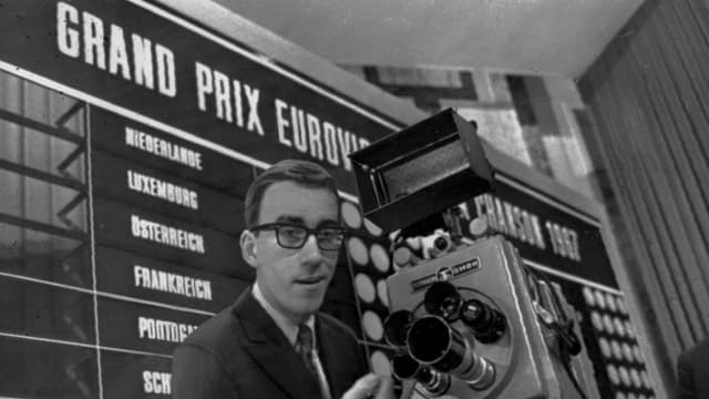 Östen Warnerbring på plats i Wien när han tävlade med "Som en dröm" i Eurovision 1967