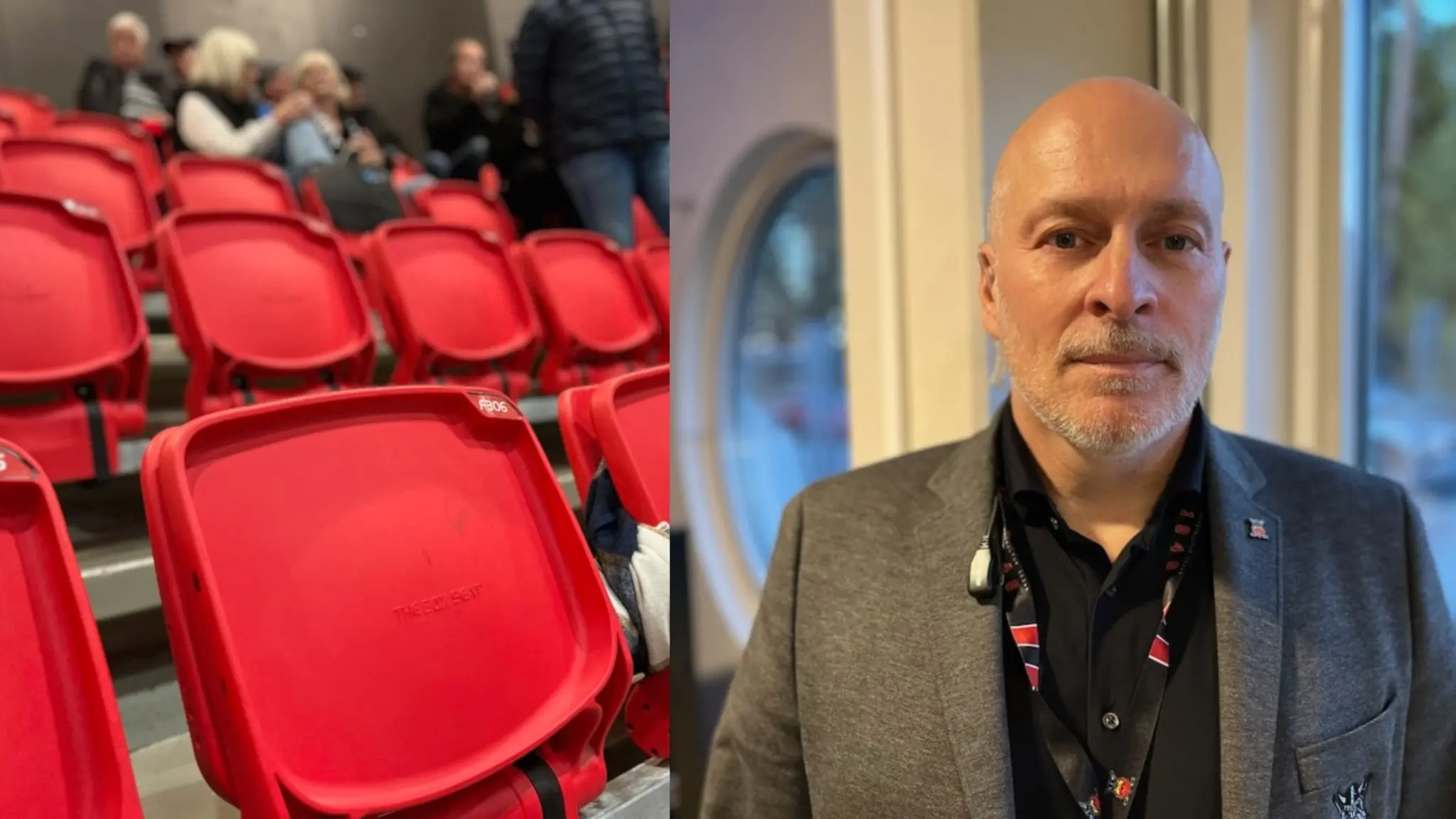 Tomma stolar Nybro Vikings hemmaarena och klubbdirektör Anders Westring om dåliga publiksiffror hösten 2025.