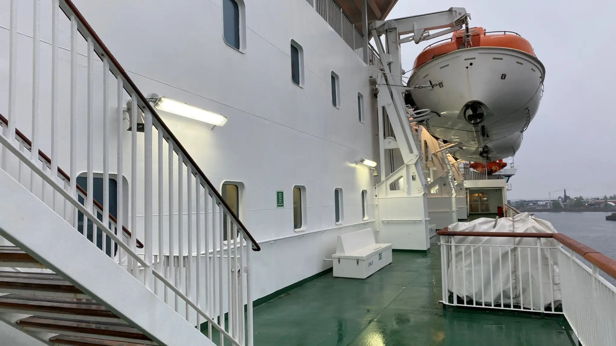 Ute på däck på Gotlandsfärjan, Destination Gotland.